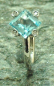 Preview: Edel Topas Ring 8mm carre WG mit Brill.