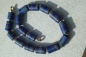 Preview: Lapislazuli Kette mit Silberhaken vergoldet