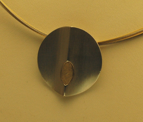 Silberanhänger m. verg. Navette