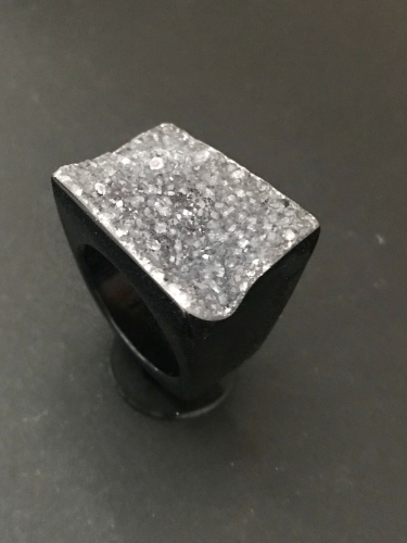 Kristall Achat-Ring