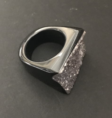 Kristall Achat-Ring