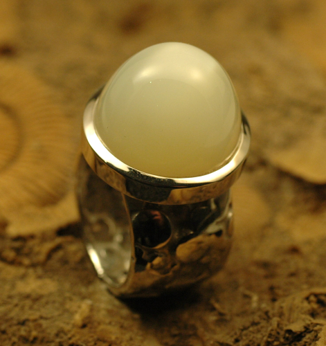Mondstein Ring Silber