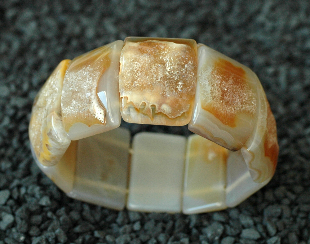 Achat-Kristall Armband braun