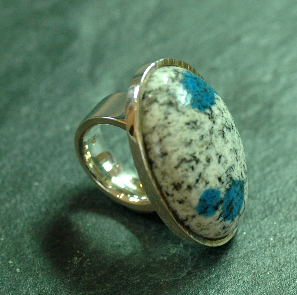 K2 Silberring Oval