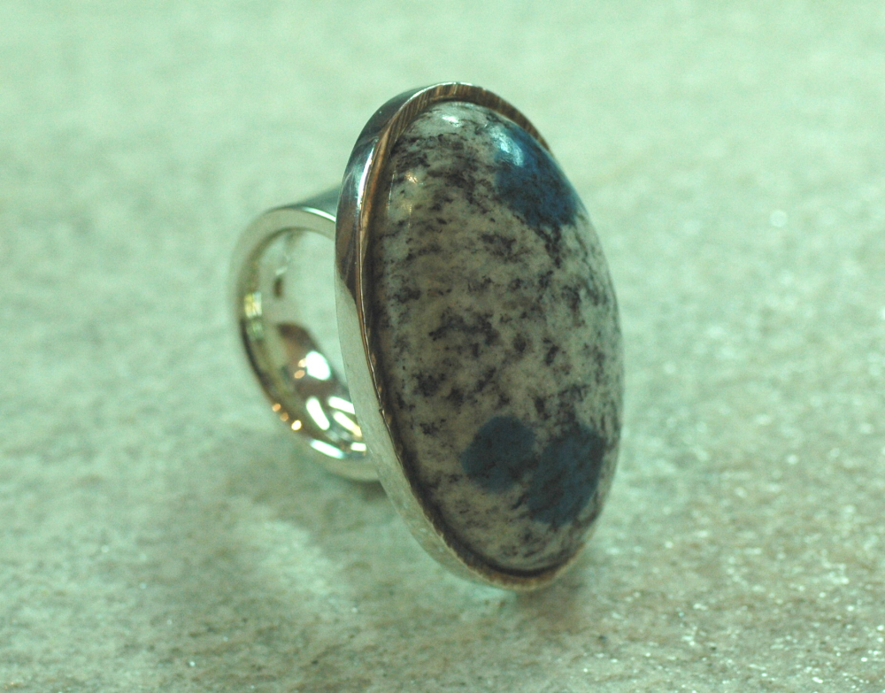 K2 Silberring Oval