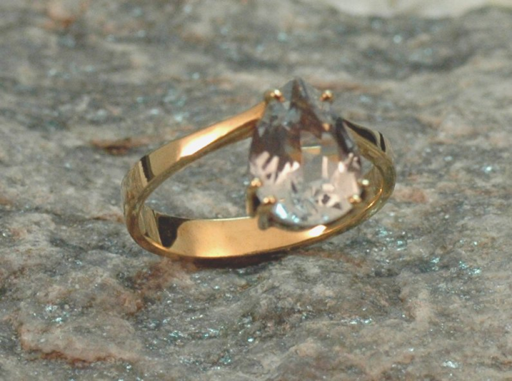 Aquamarin Damen Ring 585 GG