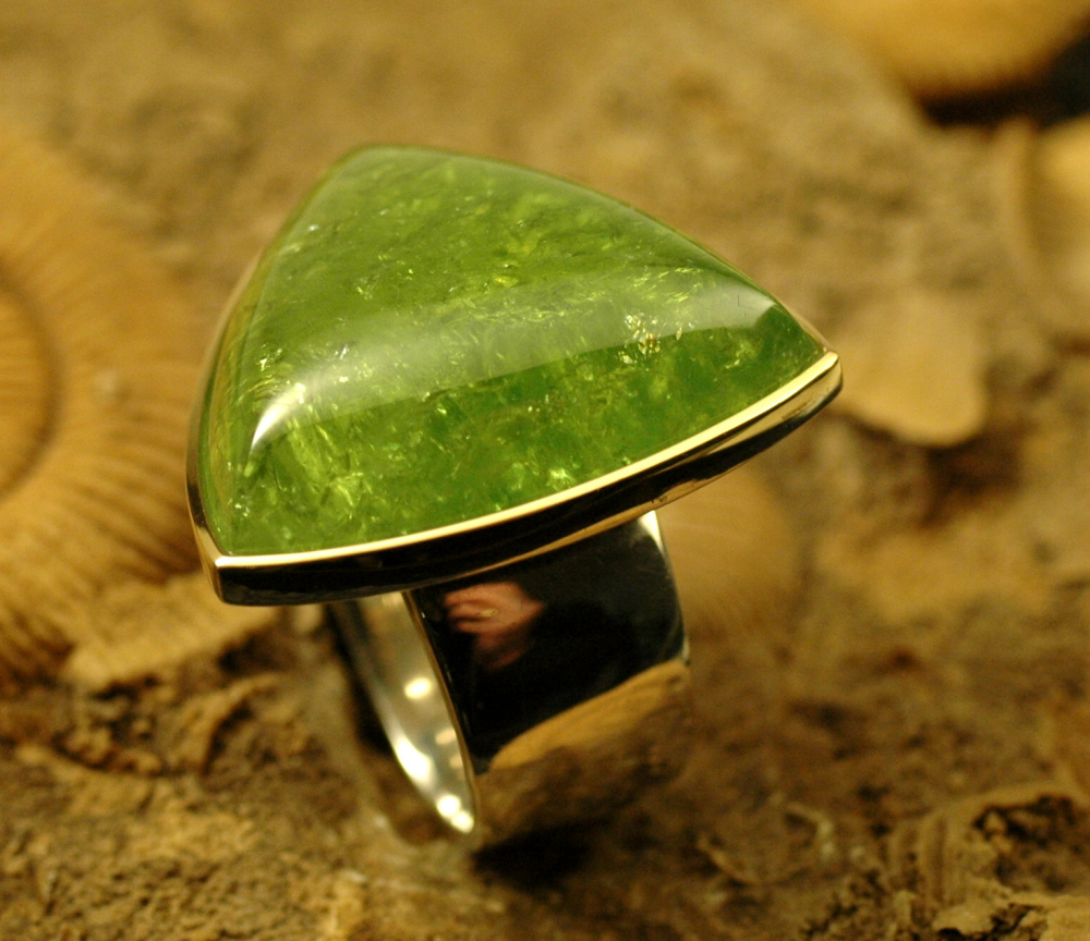 Grüner Granat Ring