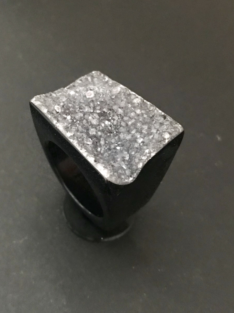 Kristall Achat-Ring