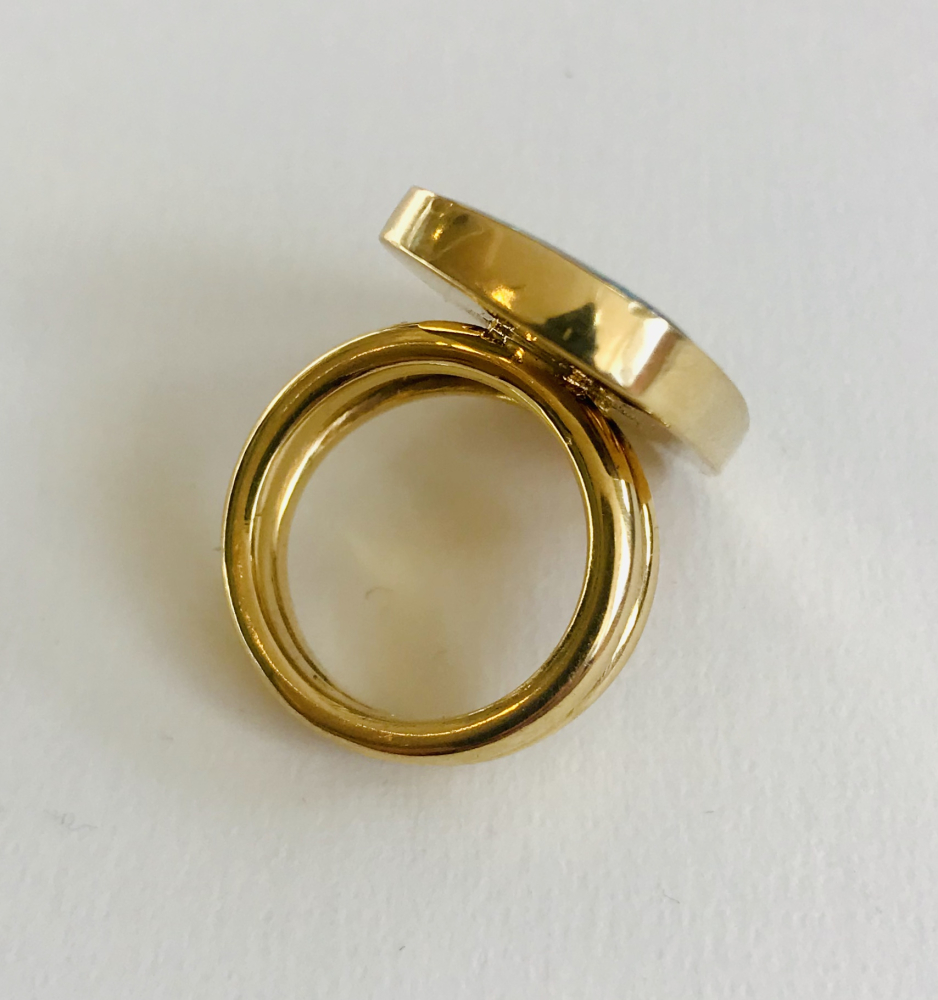 Boulder-Opal Ring Gelbgold 750