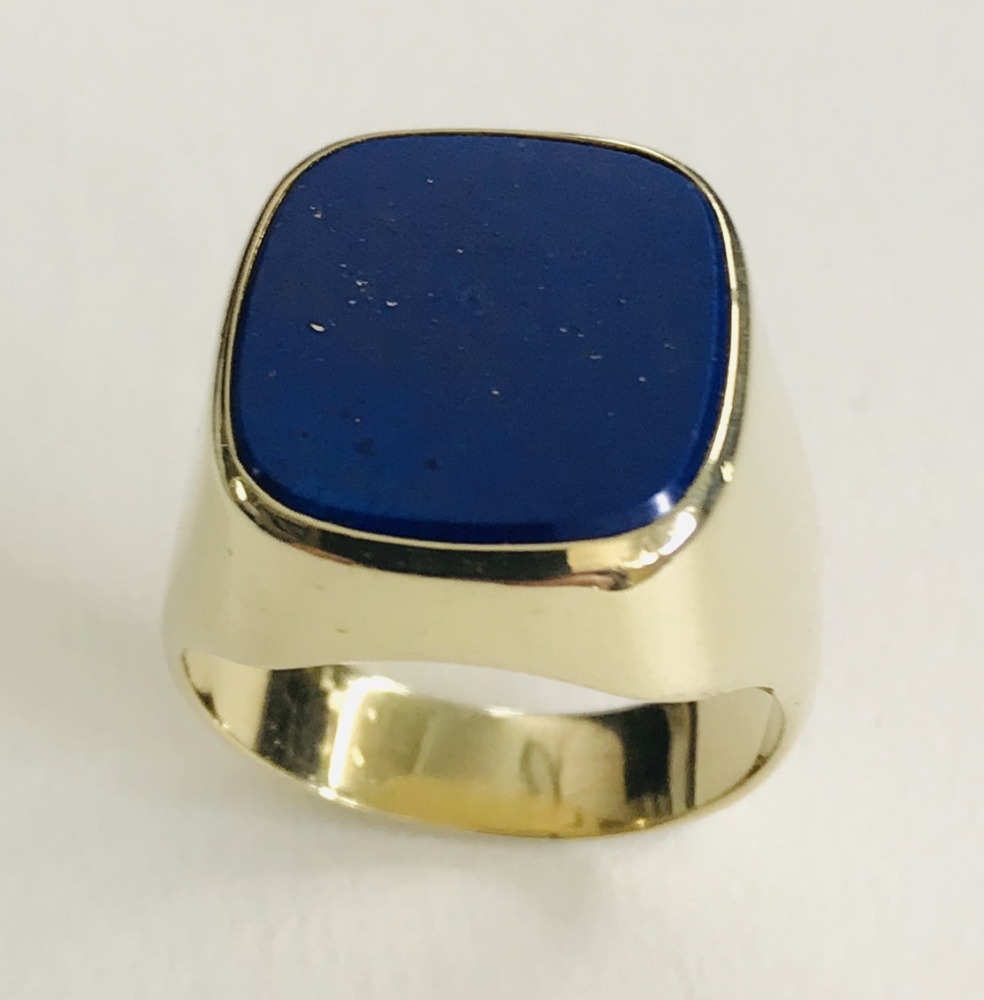 Siegelring-Lapis antik 585 GG Handarbeit